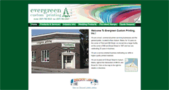 Desktop Screenshot of evergreencustomprinting.com